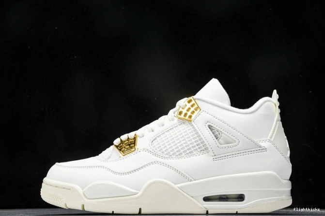 Metallic Gold Jordan AQ9129-170 4 Retro 0716